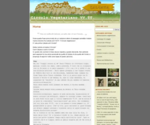 Circolovegetarianocalcata.it(Circolo Vegetariano VV.TT) Screenshot