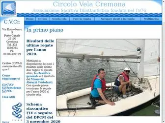 Circolovelacremona.com(Circolo Vela Cremona) Screenshot