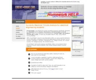 Circuit-Magic.com(AKNM Circuit Magic symbolic circuit analysis) Screenshot
