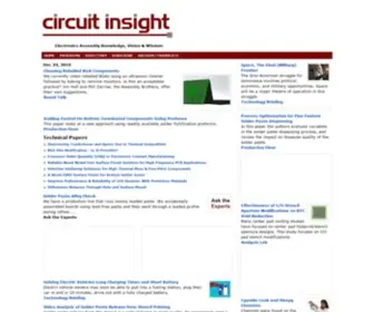Circuitinsight.com(Electronics Manufacturing and Electronics Assembly) Screenshot