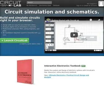Circuitlab.com(Online circuit simulator & schematic editor) Screenshot