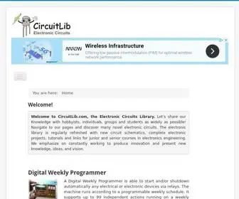 Circuitlib.com(Electronic circuits) Screenshot