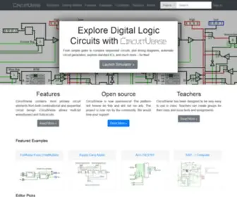 Circuitverse.org(Online Digital Logic Circuit Simulator) Screenshot