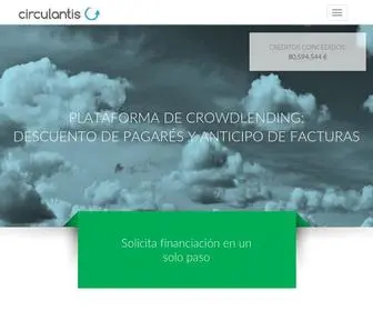 Circulantis.com(Descuento de pagarés mediante Crowdlending) Screenshot
