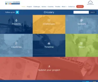 Circulary.eu(The platform showcases what EU business) Screenshot