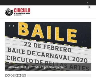 Circulobellasartes.com(El Círculo de Bellas Artes (CBA)) Screenshot