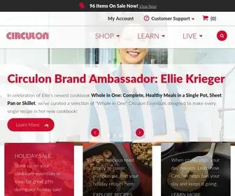 Circulon.com(Premium Cookware & Bakeware for Home Chefs) Screenshot