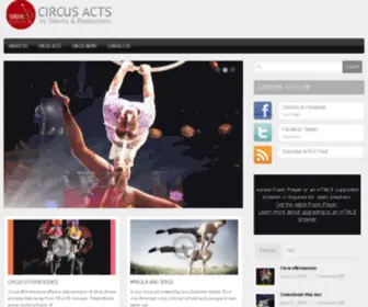 Circus-ACTS.com(Circus acts) Screenshot