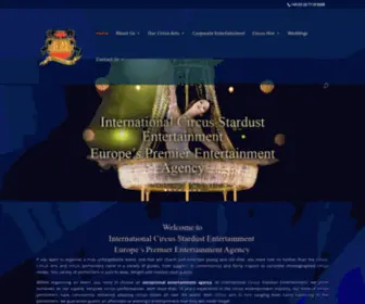 Circusstardust.com(Entertainment Agency London) Screenshot