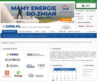 Cire.pl(Energetyka rynek energii) Screenshot