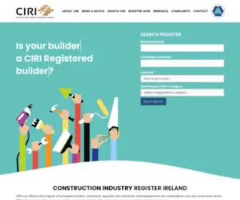 Ciri.ie(Construction Industry Register Ireland) Screenshot