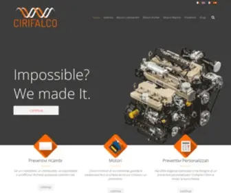 Cirifalco.it(Concessionario Ricambi Lombardini) Screenshot