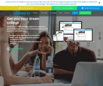 Cirkledin.com(Cirkled In is a student portfolio platform) Screenshot