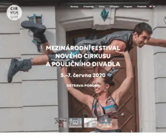 Cirkulum.cz(Mezinárodní festival nového cirkusu a pouličního divadla) Screenshot