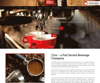 Ciro.co.za(Full Service Coffee Co) Screenshot