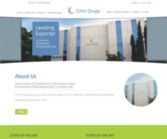 Cironpharma.com(Ciron Group) Screenshot