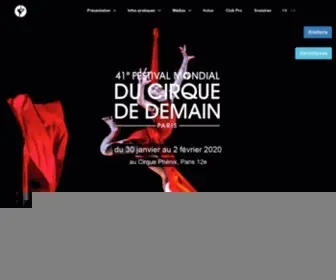 Cirquededemain.paris(Festival Mondial du Cirque de Demain) Screenshot