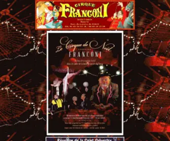 Cirquefranconi.com(Cirque FRANCONI Le Cirque où le Clown est Roi) Screenshot