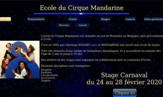 Cirquemandarine.be(Trapèze) Screenshot