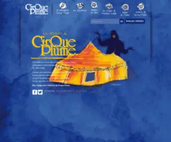 Cirqueplume.com(Cirque Plume) Screenshot