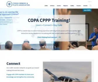 Cirruspilots.org(Cirrus Owners and Pilots Association (COPA)) Screenshot