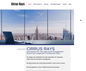 Cirrusrays.com(Cirrus Rays official) Screenshot