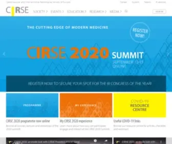 Cirse.org(The Cardiovascular and Interventional Radiological Society of Europe (CIRSE)) Screenshot