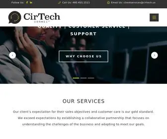 Cirtechconnect.com(Our client’s expectation for their sales objectives and customer care) Screenshot