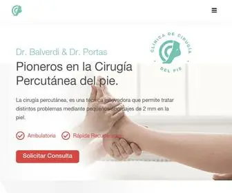 Cirugiadelpie.com.uy(Cirugia del pie) Screenshot