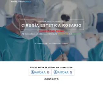 Cirugiaesteticaprecios.com.ar(Cirugia Estetica Precios Rosario) Screenshot