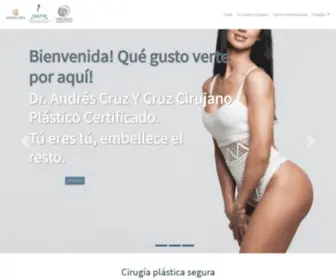 Cirugiaplasticaandrescruz.com.mx(Cirugia plastica Dr) Screenshot