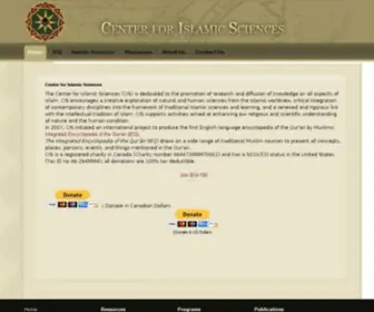 Cis-CA.org(Center for Islamic Sciences) Screenshot