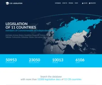 Cis-Legislation.com(Cis Legislation) Screenshot