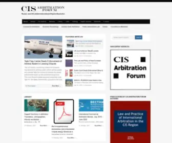 Cisarbitration.com(Online Journal about Dispute Resolution involving Russian and CIS PArties) Screenshot