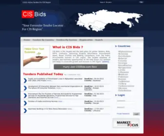 Cisbids.com(Global CIS tenders) Screenshot