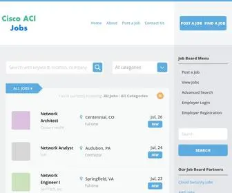 Ciscoacijobs.com(Cisco ACI Job Board) Screenshot