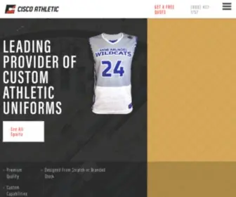Ciscoathletic.com(Custom Team Sports Uniforms Manufacturer) Screenshot
