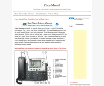 Ciscomanual.net(Cisco Manual User Guide for Cisco Ip Phone Users) Screenshot