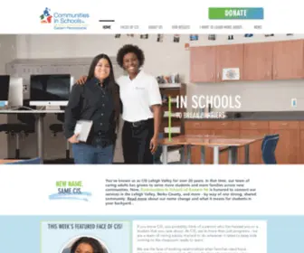 Ciseasternpa.org(Communities In Schools of Eastern Pennsylvania) Screenshot