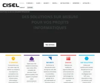 Cisel.ch(Des solutions sur mesure pour vos projets informatiques) Screenshot