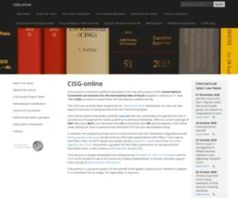 Cisg-Online.org(Cisg Online) Screenshot