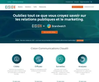 Cision.fr(Cision) Screenshot
