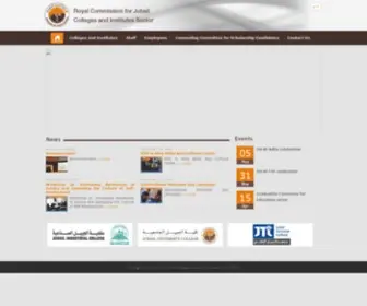 Cisjubail.gov.sa(Jubail colleges and institutes sector) Screenshot