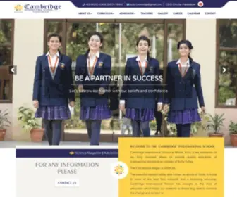 Cisk.co.in(Cambridge International School) Screenshot