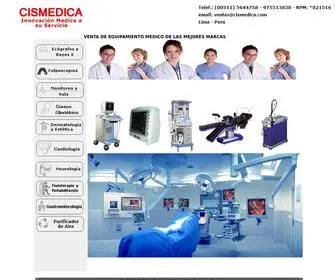 Cismedica.com(VENTA DE EQUIPAMIENTO MEDICO PERU) Screenshot