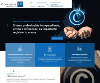 Cisnerosip.com(Cisneros IP Abogados) Screenshot