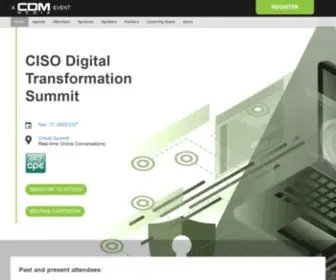 Cisodigitaltransformationsummit.us(The CDM Media) Screenshot