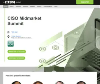 Cisomidmarketsummit.com(The CDM Media CISO Midmarket Summit) Screenshot