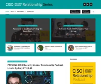 Cisoseries.com(CISO/Security Vendor Relationship Podcast and Series) Screenshot