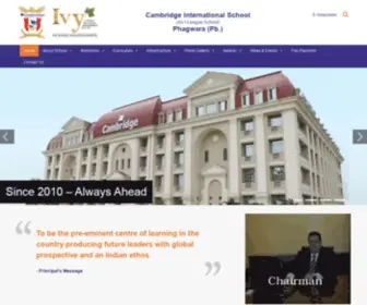 Cisphagwara.com(Cambridge International School) Screenshot